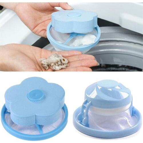 Plum type Balls Discs Hair Removal Catcher Filter Mesh Pouch Cleaning Balls Bag Dirty Fiber Collector Washing Machine Filter