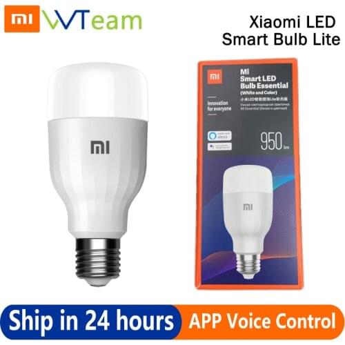 Xiaomi LED Smart Bulb Essential Lite Global Color n White APP WIFI Voice Control 9W 16 Millions Color Temperature Lamp