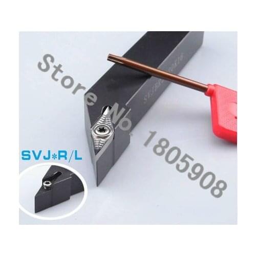 SVJCR2020K16 20*20*125MM Metal Lathe Cutting Tools Lathe Machine CNC Turning Tools External Turning Tool Holder S-Type SVJCR/L