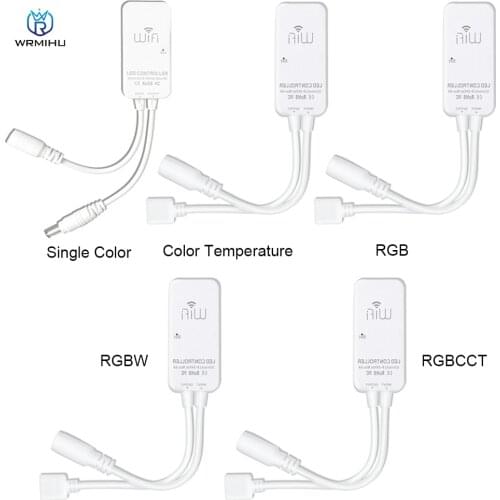 DC9-24V Smart Mini WIFI LED Controller Mobile APP Remote Voice Control Single Color/Color Temperature/RGB/RGBW/RGBCCT/Light Bar