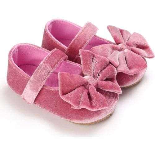 #VW Baby Shoes Newborn Infant Girls Fashion Bowknot Soft Solid Flock Princess Shoes Kids Girl Cute shoes обувь для малышей