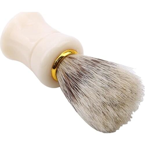 High Quality Razor Brush Accessories Barber Professional Badger Brush Salon Mens Face Beard Cleansing Device Shaving Tool 1PC