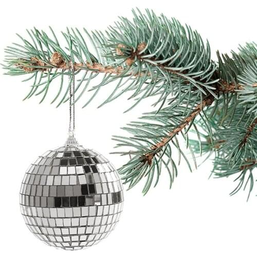 1Pack 2-4cm Christmas Ball Xmas Tree Hanging Ornaments Pendants Mirror Glass Disco Ball Bauble Home Christmas Party Decoration