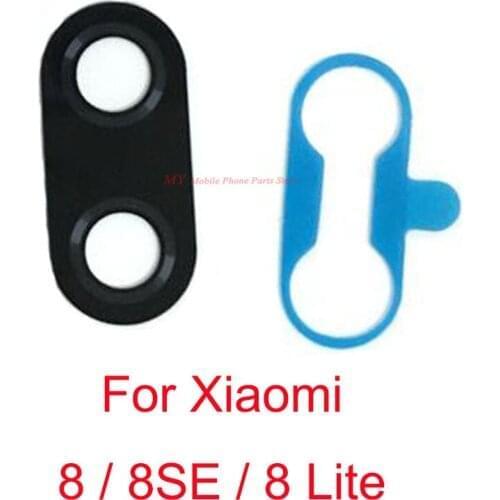 2 PCS Rear Bcak Camera Glass Lens Cover For Xiaomi Mi 8 MI8 Lite Mi8 Se 8SE Youth Camera Lens Glass With Sticker Spare Part