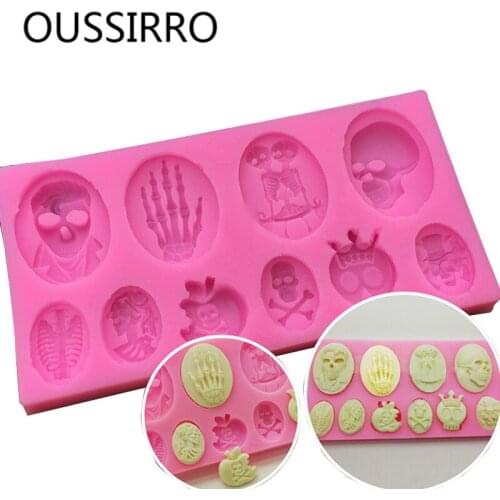 2020 Halloween Silicone Cake Mold DIY Baking Tools Cake Decoration Chocolate Fondant Wedding Cake Molds Silicone Kitchen Tools