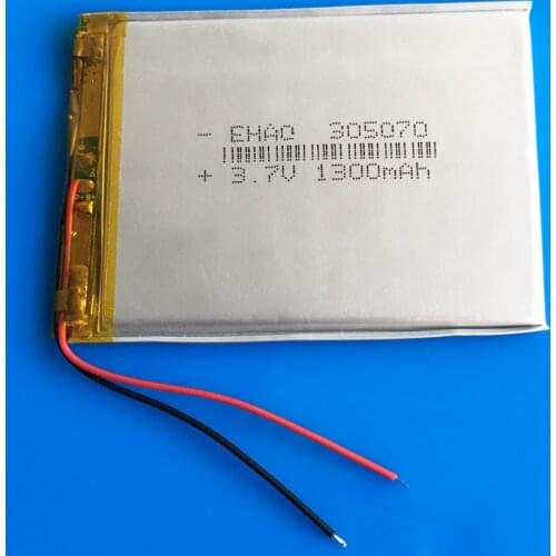 3.7V 1300mAh lipo Rechargeable battery 3*50*70 Lithium Polymer cells for GPS navigator DVD recorder e-book camera PSP