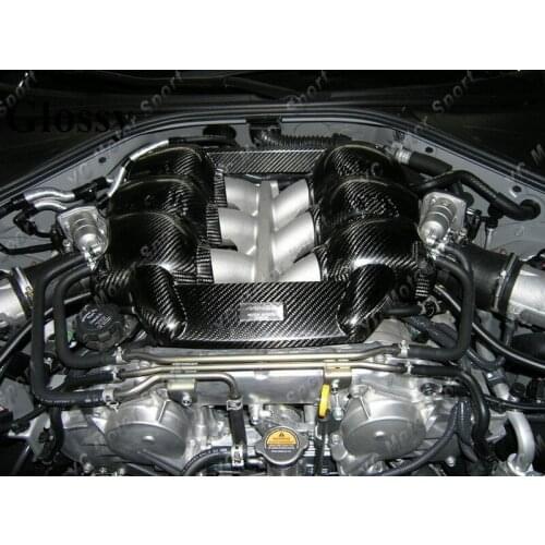 Car Accessories Carbon Fiber Engine Cover Fit For 2008-2015 R35 GTR CBA DBA VR38DETT Mines Style Engine Cover