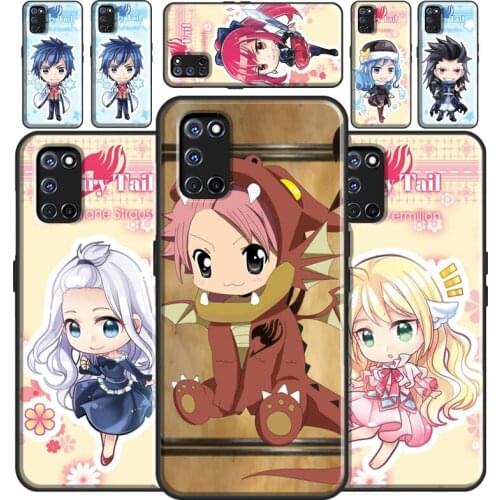 Manga Fairy Tail Natsu Gajeel Wendy Case For OPPO A3S A5S A1K A52 A72 A31 A53 A9 A5 2020 A15 A83 A91 F5 Reno 4 Pro Z 2Z Coque