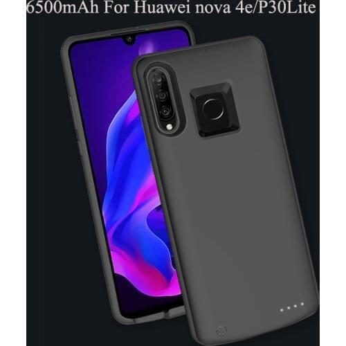 High Quality Power Bank Case For huawei nova 4e/P30Lite 6500mah Pack Backup Battery Charge For Huawei P30Lite Battery Case Cove