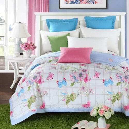 100% cotton hand sketch cartoon children quilted bedspreads/throws queen full bed size