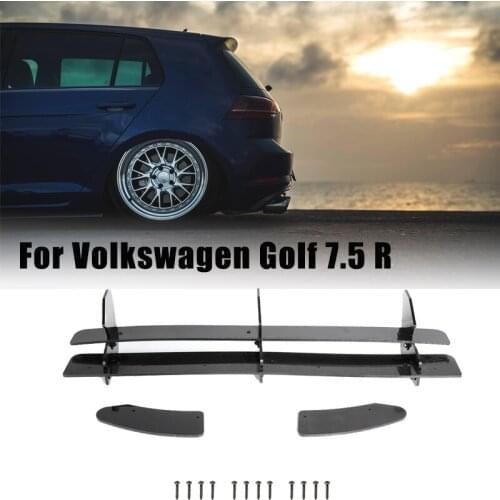 Car Rear Bumper Lip Diffuser & Rear Side Splitters Distributor Protection Spoiler For Volkswagen VW GOLF Golf MK 7.5 R