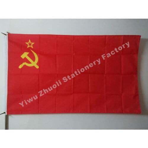 Soviet Union Flag 150X90cm (3x5FT) Free Shipping Union Of Soviet Socialist Republics USSR CCCP Russia Country Banner