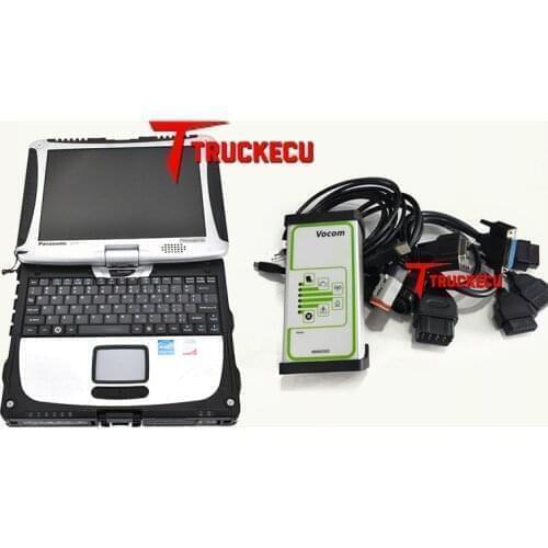 PTT 2.7 Dev2 developer tool volv VCADS PRO vocom 88890300+CF19 laptop Vocom 88890300 construction Excavator truck diagnostic