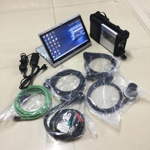 MB Star C5 SD Connect + Laptop CF-AX2 480G SSD 2020.12V added HHT for Mb Star C5 newest Diagnostic tool for MB Cars