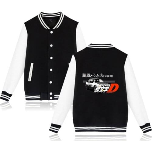 Fashion print inlitial digital printing locomotive coats for men short baseball uniform trend natural jacket