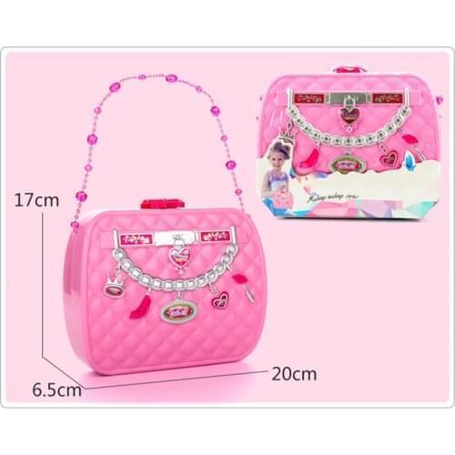 Baby Girl Makeup Set Toys Dress up Game Cosmetic Bag Beauty Salon Toy Makeup Tool Set Recommend Age Model Number Certification