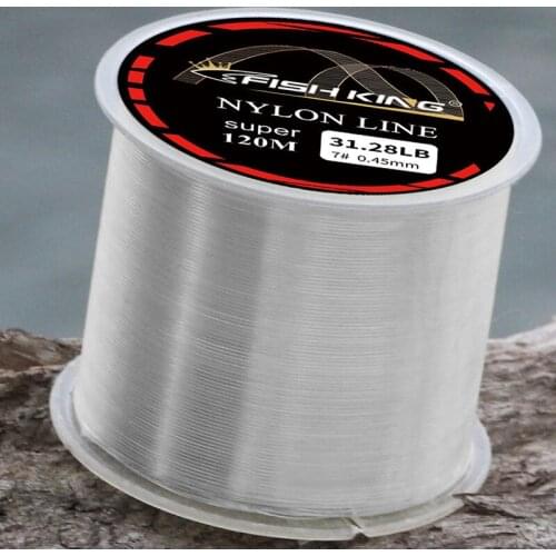 Newly 120m Nylon Fishing Line Anti Curl Super Strong Pull Cut Water Quickly Wear Resistant Bite Resistant Fishing Line