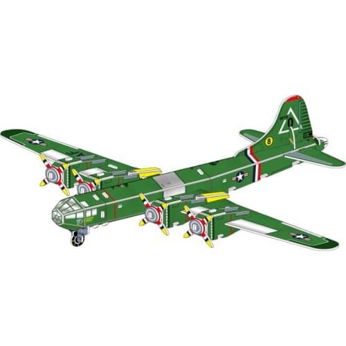P328 Childrens 3D Puzzles, Educational Toys Manually Insert Blocks, Bombers Seaplanes, Antique Airplane Puzzle Models Toy Gifts