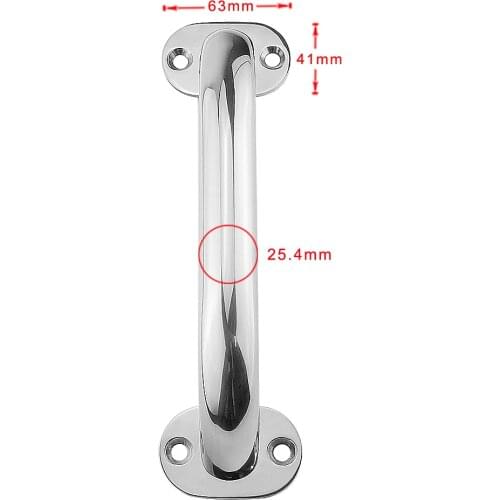 Marine Grade Grab Handle (12inch), Door Handrail Grip Rail Grab Bar Handle for Boat Hatch /Yacht /Marine Bathroom Hardware