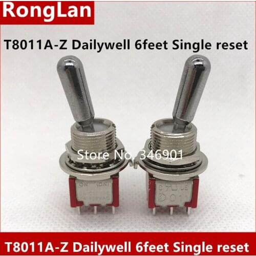 [SA]T8011A-Z trigger reset M12 Dual bulk single toggle switch Taiwan Dailywell dust Single reset--20pcs/lot
