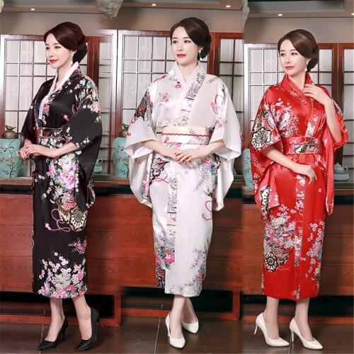Shanghai Story 2019 New Sale Kimono Yukata Evening Dress Japanese Cosplay Costume Floral One Size