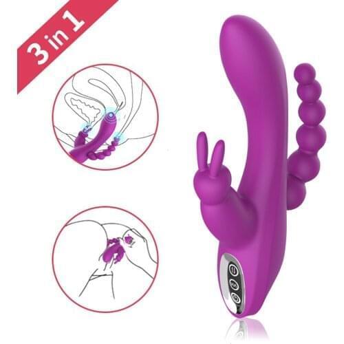 Speed G-spot Rabbit Massage Body Vibrator Women G-spot And P-spot Anal Penis Toy Vibrator Anal Sex Toys For Woman Couples