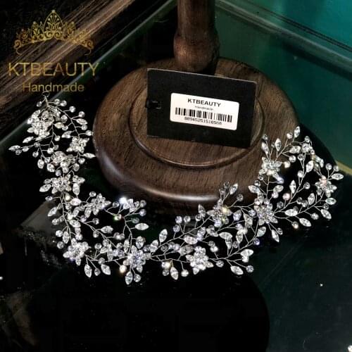 Rhinestone Tiara Crystal Silver Flexible Tiara Royal Bridal Headpiece Hair Vine Wedding Dressing Crown Accessory Women Jewelry