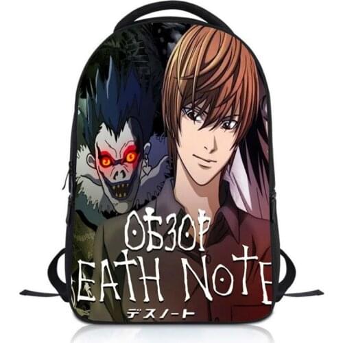 Anime Death Note Students Backpack School Bag Children Cartoon Knapsack Boys Girls Rucksack Kids Bookbag Satchel