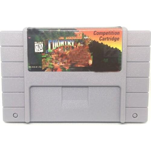 Donkey Country Kong 1 Video Game USA Version for 16 bit Super Game Card Cartridge Card for 46pin NTSC Game Player