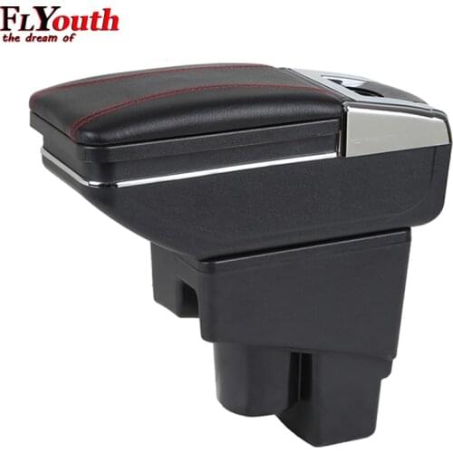 For Honda Fit Jazz 2008-2013 Car Armrest Box Car Styling Central Store Content Box Cup Holder Interior Auto Accessories 1Pc