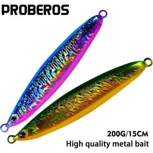 1PC Metal Fishing Bait 200G-15CM Metal Lead Fish Jig Fishing Lure Scale Fishing Lure Artificial Hard Bait Jigging Lure
