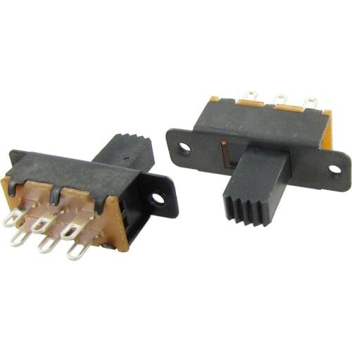 10 Pcs SS22F25-G7 2 Position DPDT 2P2T Panel Mount Slide Switch