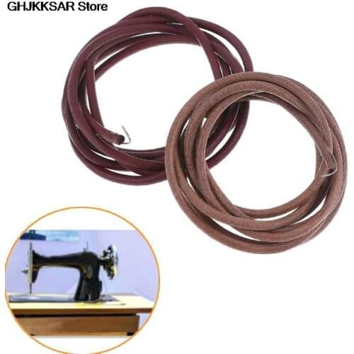 183cm /72" Leather Belt Treadle Parts With Hook For Singer Sewing Machine 3/16" 5mm Household Home Old Sewing Machines Accessory