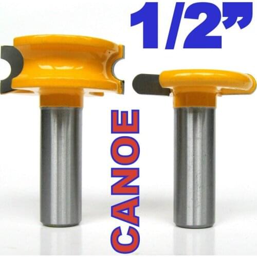 2 pc 1/2" SH 1/4" Dia. Canoe Flute and Bead Router Bit wood cutter woodworking cutter woodworking bits wood milling cutter