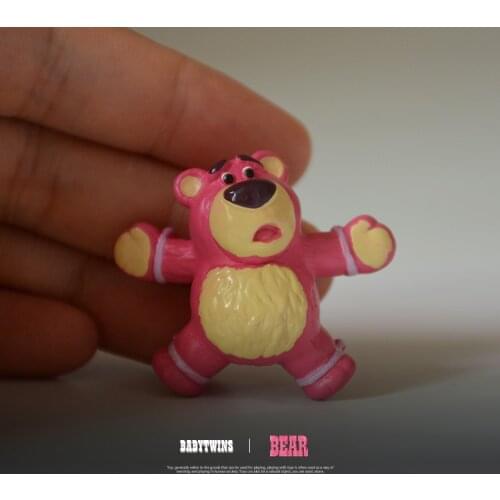 24piece 3cm Toy story bear Strawberry bear figure collection toys Decorations DIY Materials toys
