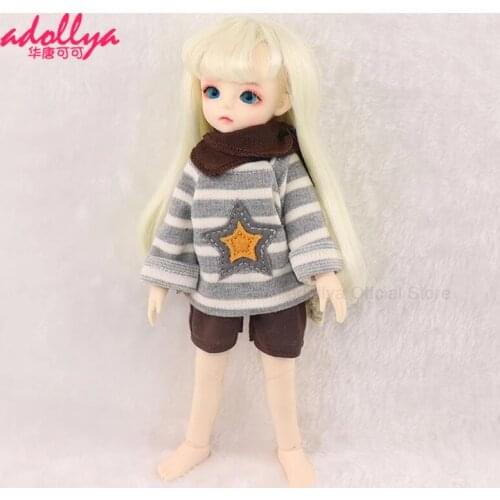 Adollya BJD Doll Accessories Clothes Suit Knitwear Shorts Scarf Clothes for Dolls Suitable for 1/6 Dolls