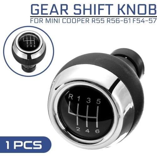 Car 5 6 Speed Gear Shift Knob MT Lever Shifter Knob Head Replace For Mini Cooper R55 R56 R57 R58 R59 R60 R61 F54 F55 F56 F57