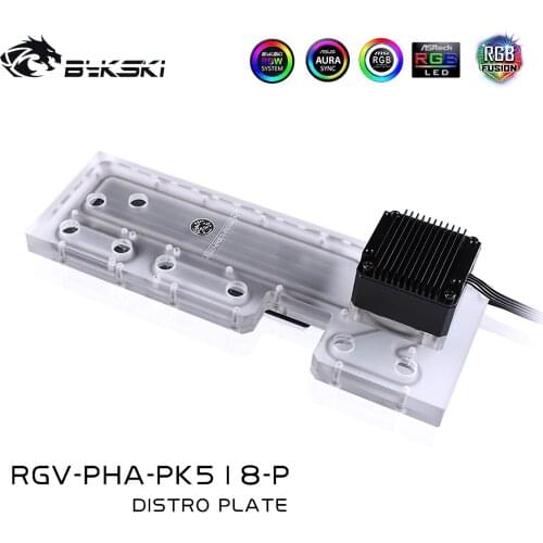 Bykski RGV-PHA-PK518-P Distro Plate for Phanteks PK518/600S Chassis