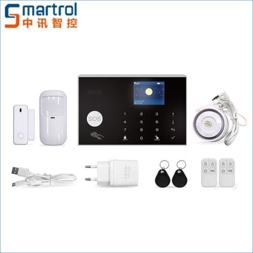 Dual-network multi-language wifi alarm home networking GSM anti-theft alarm host smart home anti-theft system