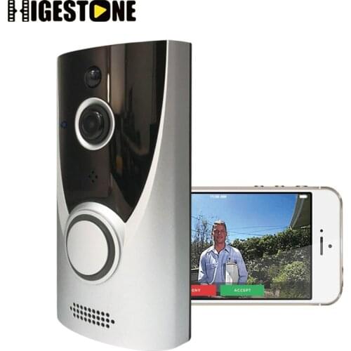 Higestone 720P WIFI Video Visual Doorbell Wireless Intercom Camera PIR Motion Detection Night View Ring Bell Smart Doorbell APP