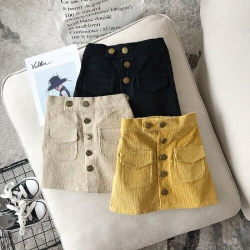 Baby Girls Skirts Spring Autumn Fashion Children Corduroy Baby Skirt Princess Short Skirt Children Clothes