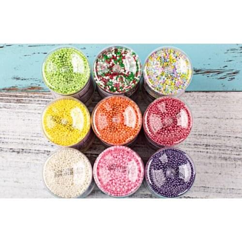 Colorful Edible Beads for Christmas Cakes Decorations