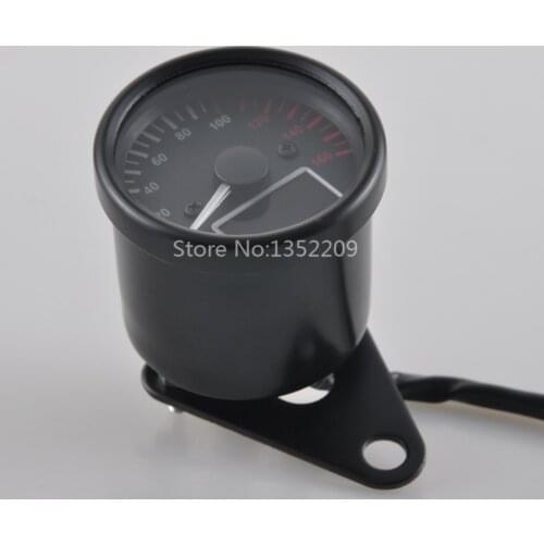 Motorcycle Universal Black LCD Digital 12000RPM Tachometer Speedometer Odometer 0-160km