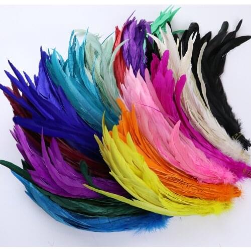25-30CM Natural Rooster Feathers Tail Coque Cock Plumes For Diy Sewing Clothing Accessory Home Party Decoration Crafts Wholesale