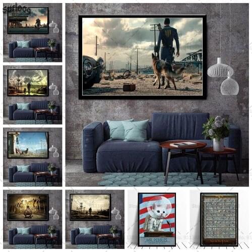 Fallout Poster Prints Wall Art Canvas Painting Posters Picture for Living Room Home Decoration