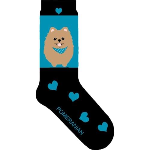 Pomeranian dog gift fun pomeranian socks women cotton crew sock with cute pome puppy 50pair/lot Y87-C