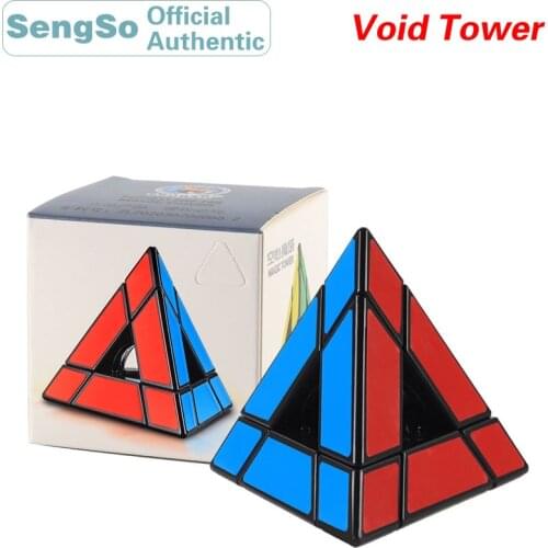 ShengShou Void Hollow Tower Pyramid 3x3x3 Magic Cube Speed Cube Brain Teasers Twisty Puzzle Educational Toys For Children