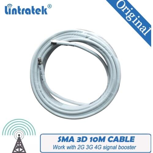 SMA 10 Meters Coaxial Cable for Connecting Outdoor or Indoor Antenna Cell Phone KW13A KW16L-S Signal Repeater Amplifier Booster