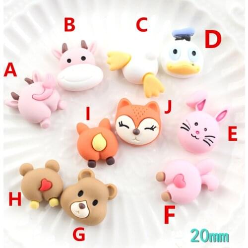 Resin Buttocks Decoration Crafts cute Animlal Cat Flatback Cabochon 20pcs Kawaii DIY Embellishments For Scrapbooking Accessories