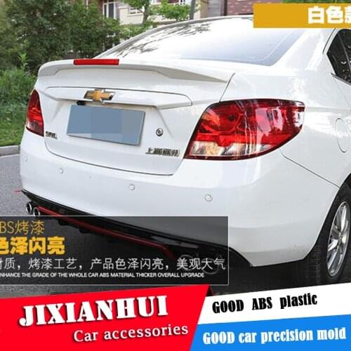 For Chevrolet SAIL Spoiler 2016-2019SAIL Spoiler FGK ABS plastic Material Car Rear Wing Color Rear Spoiler